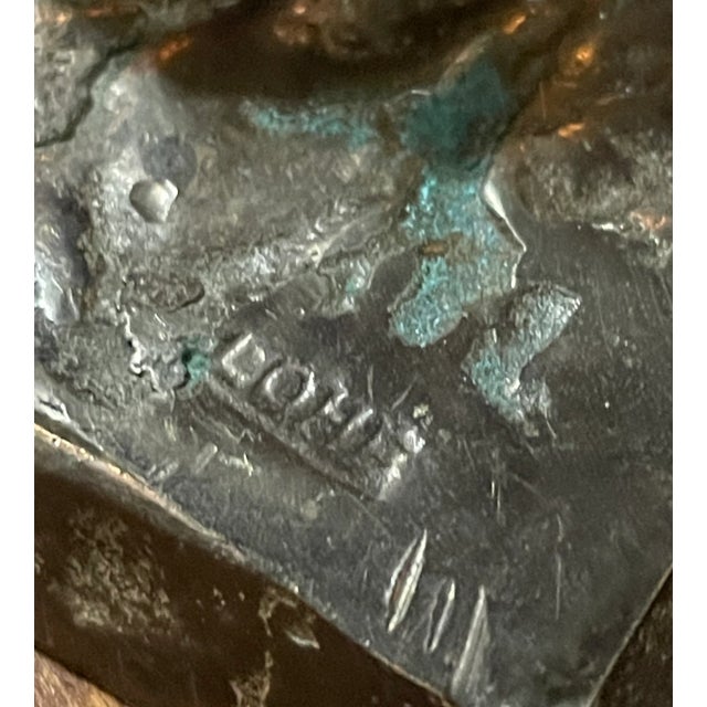 Bronze Lohé Saxophone on Base, 1950s For Sale - Image 6 of 11