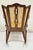 Brown Antique Victorian Walnut and Cane Carved Rocker Rocking Chair W/ Queen Anne Legs For Sale - Image 8 of 10