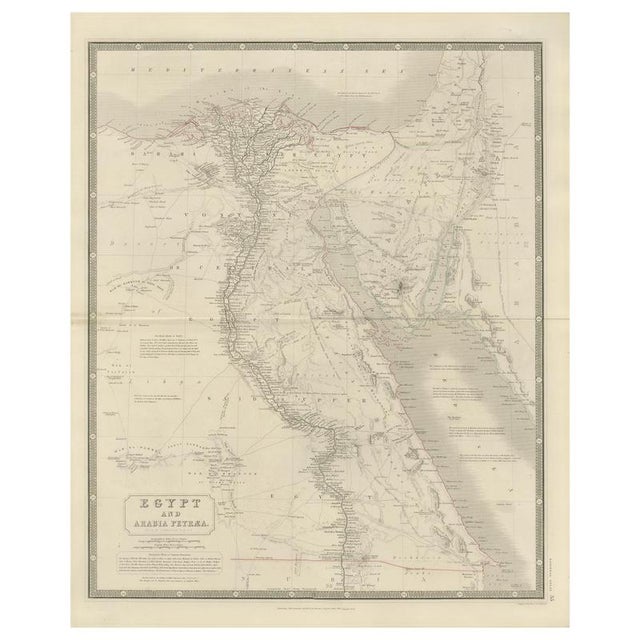 Egypt and Arabia Petraea Nile Map, 1815 For Sale - Image 10 of 10