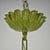Vintage French Toleware Chandelier Flower Bouquet Green, 1960s For Sale - Image 12 of 12