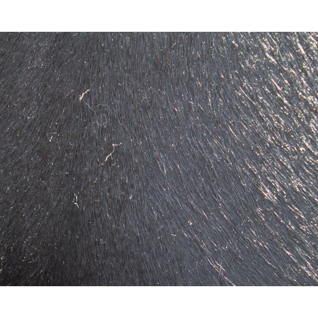 Contemporary Verellen “Murphy” Black Hair on Hide Armchair For Sale - Image 3 of 8
