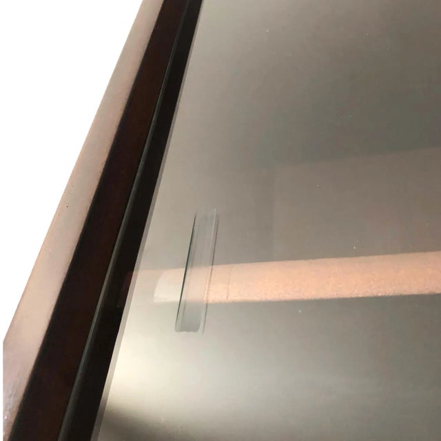 Polish Secretaire with Manual Geomertic Motif, 1970, Set of 2 For Sale - Image 9 of 12