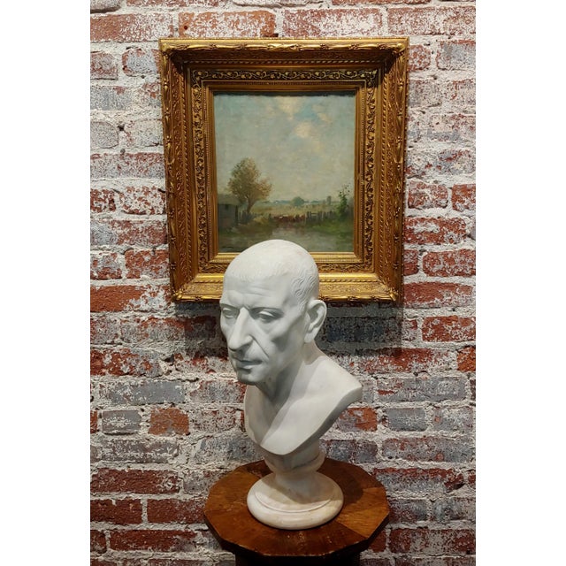 18th Century Marble Bust of a Roman Patrician-Grand Tour C.1780s For Sale - Image 12 of 13
