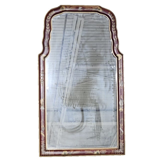 Store Item: Friedman Brothers Chinoiserie Mirror Williamsburg Style Red Lacquer Frame Description: This mirror is a...