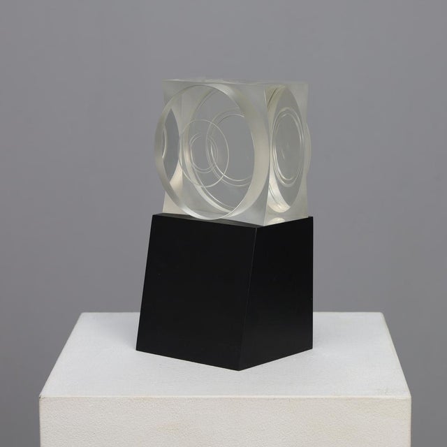 Maurice Ruche, Geometric Object, 1972, Acrylic Glass For Sale - Image 6 of 8