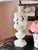 Vintage White Carved Alabaster Lamps - a Pair For Sale - Image 9 of 12