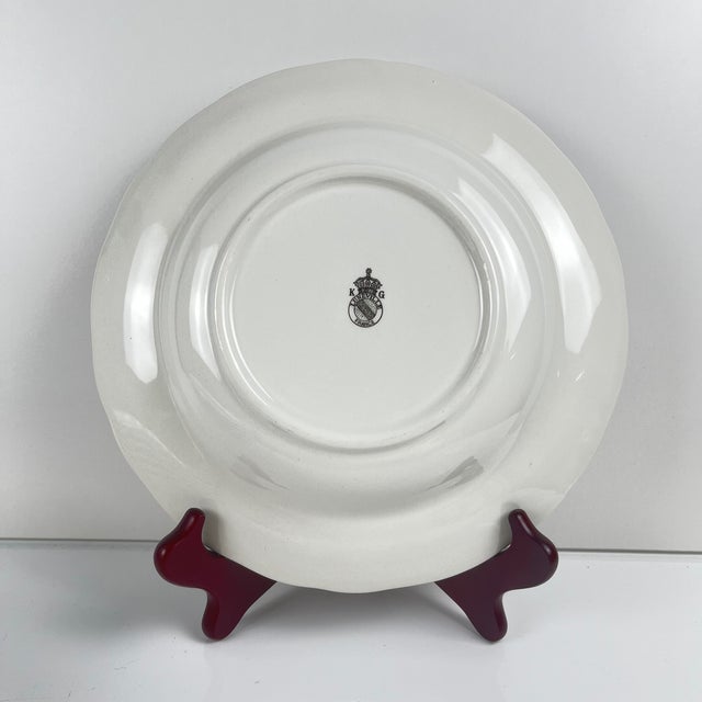 Vintage Streetlight Soup Plates from KG Lunéville, 1950s, Set of 6 For Sale - Image 3 of 8