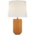 Thomas O'Brien by Visual Comfort Signature Minx Large Table Lamp in Burnt Sienna with Linen Shade For Sale