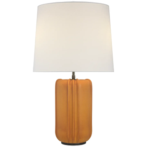 Thomas O'Brien by Visual Comfort Signature Minx Large Table Lamp in Burnt Sienna with Linen Shade