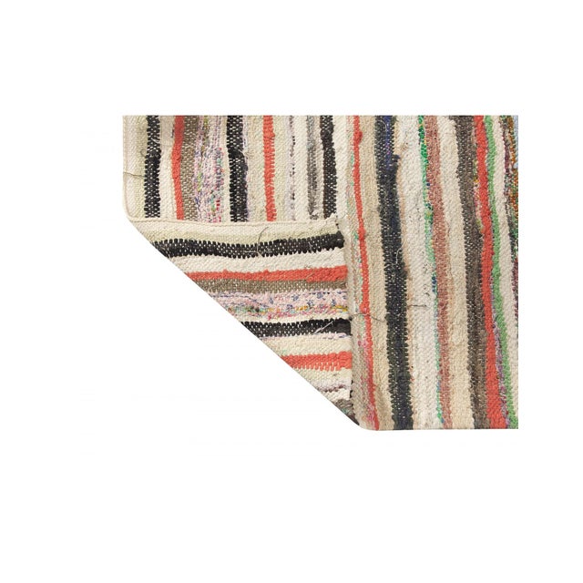 Vintage Turkish Decorative Rag Rug - 4`8" X 10`8" For Sale - Image 4 of 6