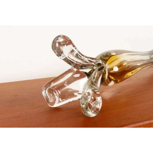 Mid-Century Swedish Glass Vase For Sale - Image 12 of 15