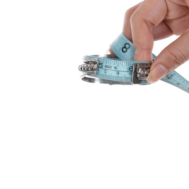 6" 40's-50's Navajo silver cuff bracelet with turquoise For Sale - Image 10 of 11