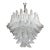 Contemporary Murano Glass Chandelier Italian Sella Alabastro For Sale