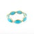 Turquoise Marquise Cut Turquoise Eternity Band Size 5 For Sale - Image 8 of 9