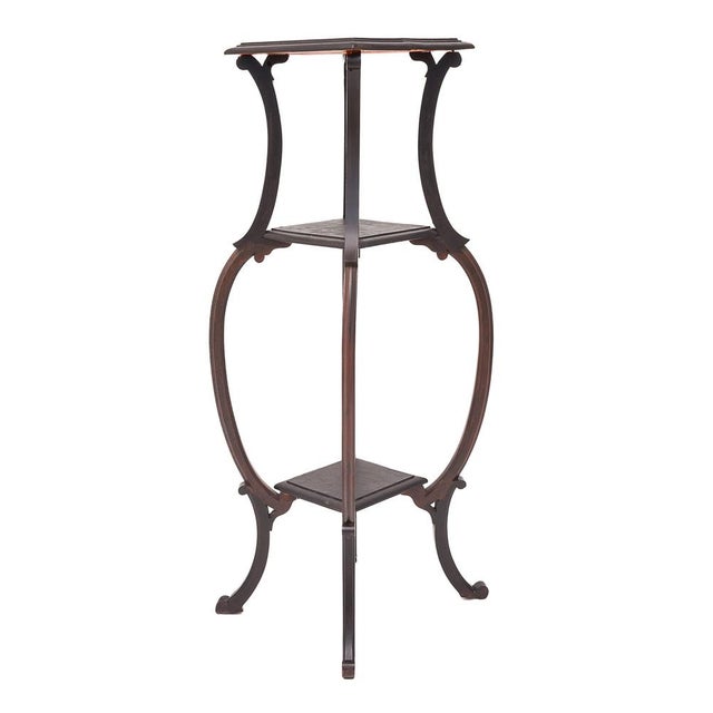 Art Nouveau Pedestal Table, 1890s For Sale - Image 3 of 9