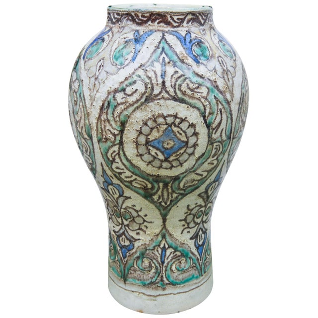 Early 20th Century Andalusian-Patterned Ceramic Vase For Sale - Image 5 of 8