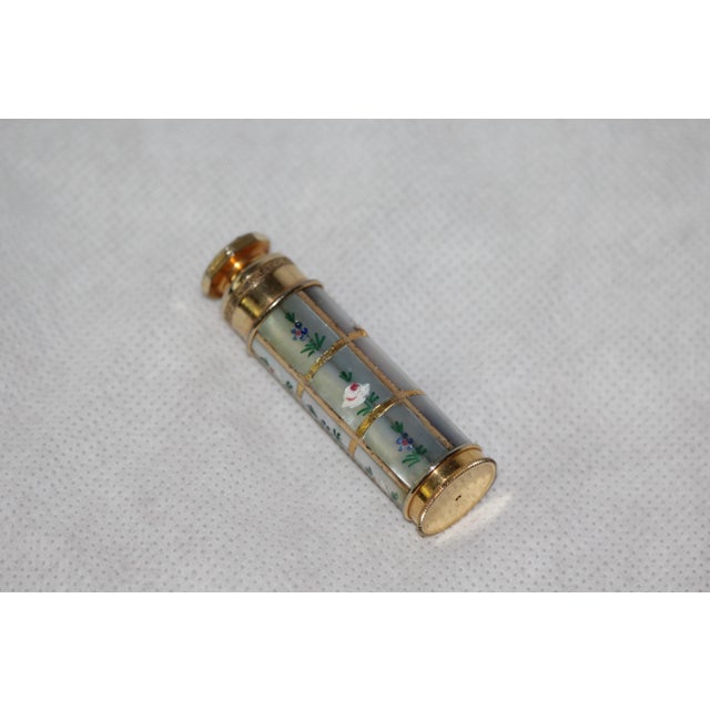 Blue Gold Perfume Atomizer Floral Decor, 1950s For Sale - Image 8 of 18