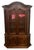 French Provincial Vintage Century French Country Style Oak Display / China Cabinet For Sale - Image 3 of 11