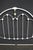 Victorian Style White Iron and Brass Twin Bed Headboard For Sale - Image 4 of 13