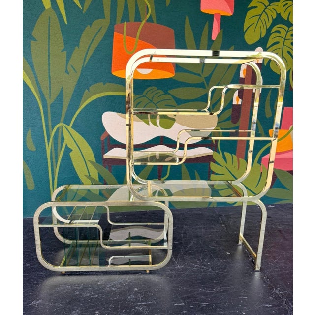 1980s Postmod Design Institute of America Modular Étagère For Sale - Image 5 of 14