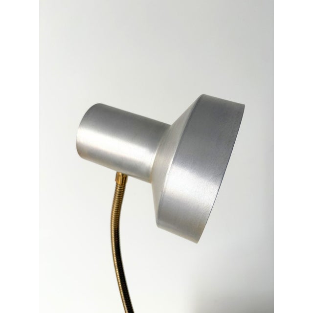 Chrome and Brass Desk Lamp, 1950s For Sale - Image 6 of 9
