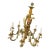 Vintage 1960s Italian Tole Monkey Chandelier With Fez, 8-Light, Hand-Painted Gold & Cream For Sale