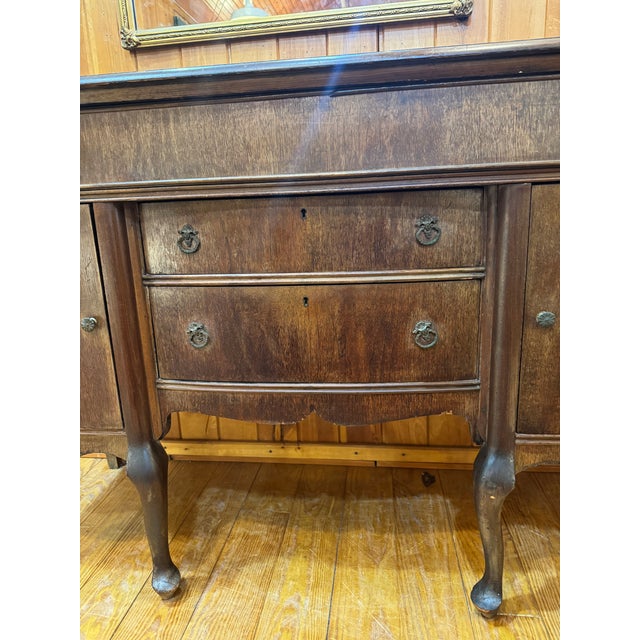 Wood Vintage 1920's Mahogany Sideboard For Sale - Image 7 of 10