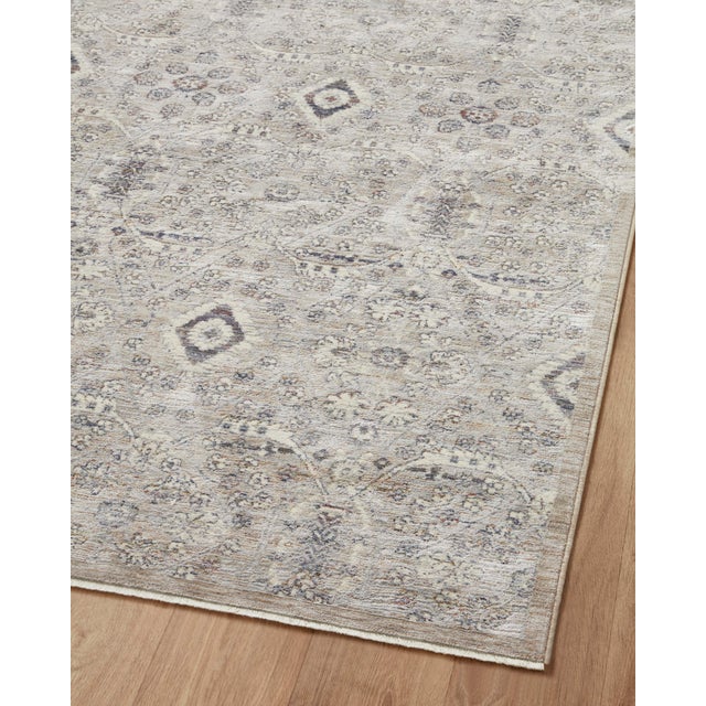 Textile Amber Lewis x Loloi Zuma Silver / Sky 2'-7" x 7'-9" Runner Rug For Sale - Image 7 of 9