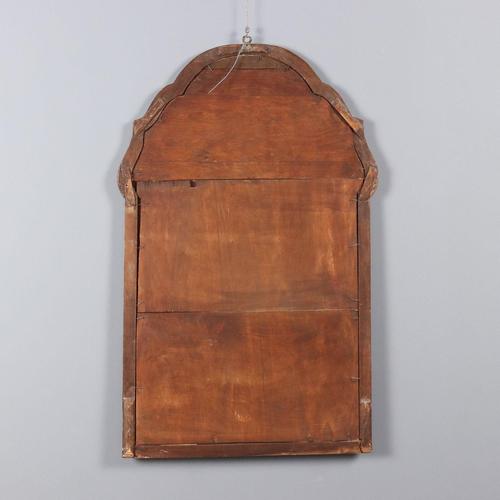 Mirror with Wavy Walnut Frame For Sale - Image 8 of 9
