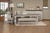 Stonegate Collection: Two-toned hand distressed white with warm stone stained tops Solid Pine wood with distressed white...