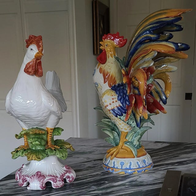 Last Chance!Vintage Fitz and Floyd Ricamo Collection Kitchen Rooster Figure For Sale - Image 12 of 13