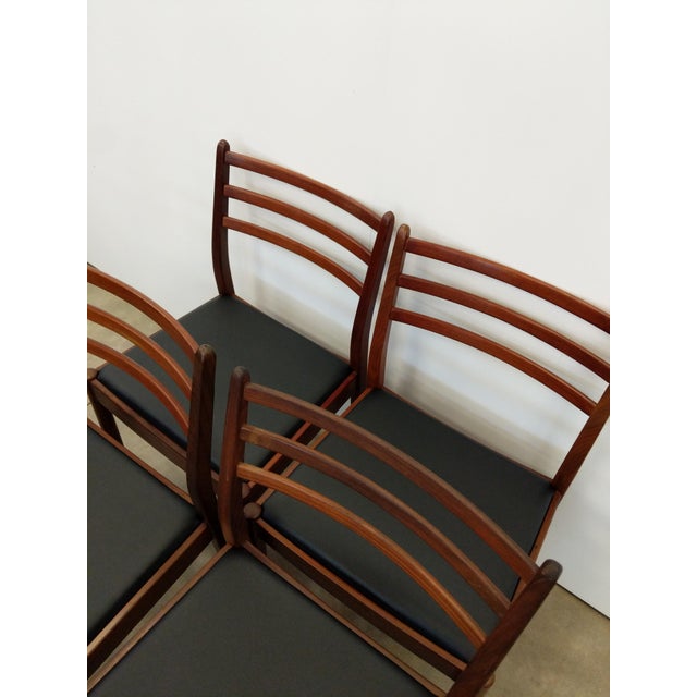 Wood Set of 4 Vintage Mid Century Modern Dining Chairs by G Plan For Sale - Image 7 of 11