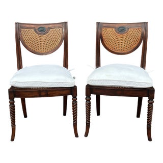 Theodore Alexander Regency Caned Lady Emily's Favourite Dining Side Chairs - a Pair For Sale