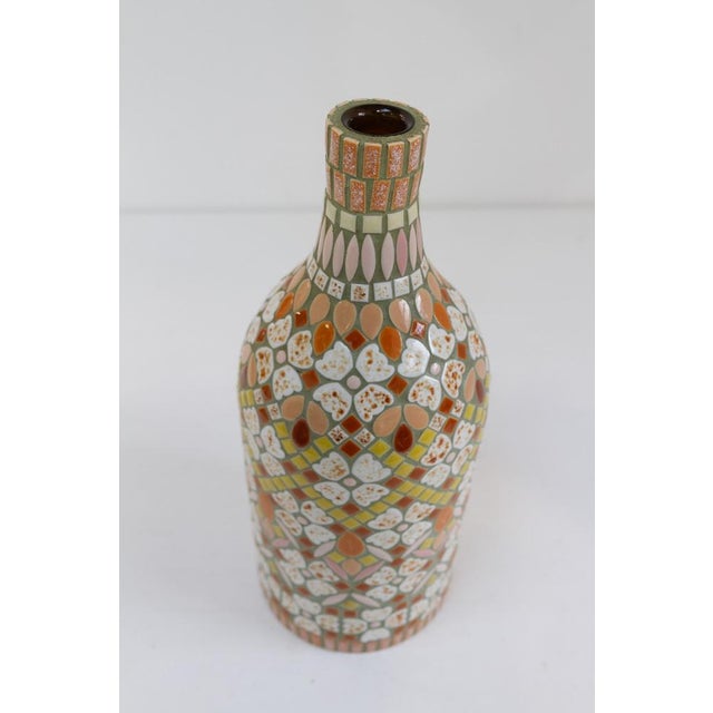 Swedish Folk Art Mosaic Vase, 1970s For Sale - Image 4 of 16