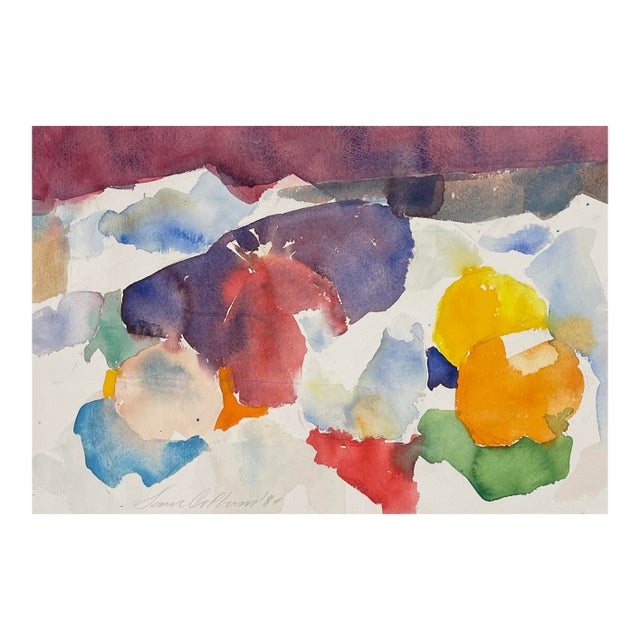 Abstract Still Life Watercolor For Sale