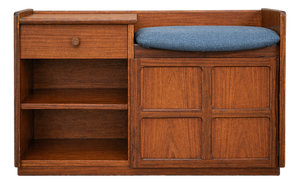 Mid-Century Teak Telephone Bench with Drawer from Nathan, 1970s
