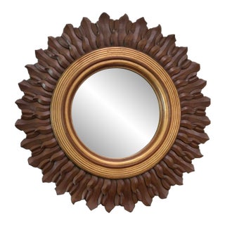 Vintage Extra Large Sunburst 52” Mirror For Sale