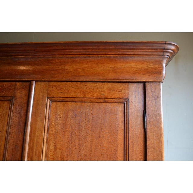 Antique Louis Philippe Oak Cabinet For Sale - Image 5 of 11