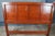 Late 20th Century Chinese Chinoiserie Rosewood Full Size Bed Headboard Hong Kong For Sale - Image 9 of 11