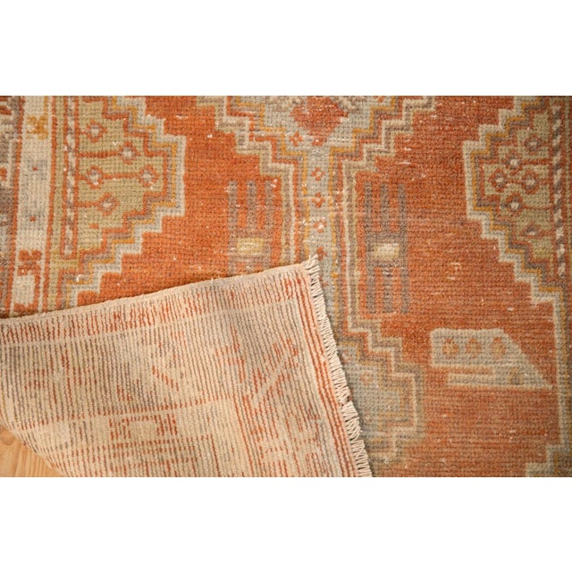 Old New House Vintage Distressed Oushak Rug Runner 2'6" X 10'8" For Sale - Image 4 of 8