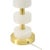 White Stacked Stone Column Luxury Table Lamp For Sale - Image 8 of 9
