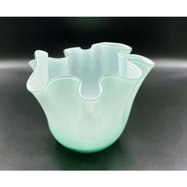 Murano Style Flying Hand Handkerchief Vase, 1970s For Sale - Image 4 of 13