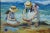 Late 20th Century Impressionist Style Mother and Child on a Beach Oil Painting by Martha Cristel, Framed For Sale - Image 4 of 13