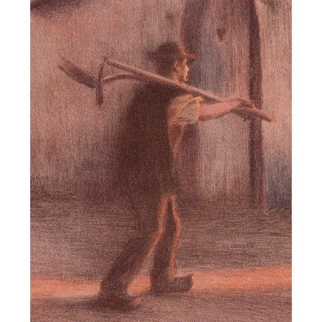 J. A. Muenier, Le Retour des Champs, 1898, Lithograph For Sale - Image 3 of 9