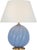 Transitional Julie Neill by Visual Comfort Signature Talia Small 13" Cordless Accent Lamp in Blue with Linen Shade For Sale - Image 3 of 3