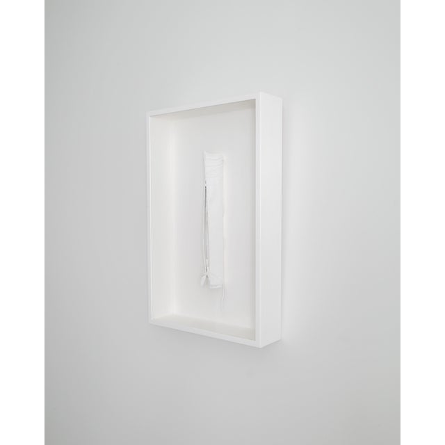1970s Rune Hagberg, White Swedish Abstract Wall Art Sculpture, 1970s, Mixed Media For Sale - Image 5 of 6