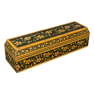 Antique Calligrapher's Quill Box, Austrian, Hand Painted, Pen Case, Edwardian For Sale