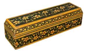Antique Calligrapher's Quill Box, Austrian, Hand Painted, Pen Case, Edwardian