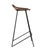 Farmhouse Matthew Izzo Home Tackshop Leather Seat and Iron Base Counter Stool For Sale - Image 3 of 6