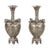 Metal Japanese Vases in Silver and Enamel, 1890s, Set of 2 For Sale - Image 7 of 7